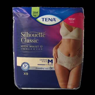 Tena Tena Silhouet classic+ high waist creme M 9 Stuks