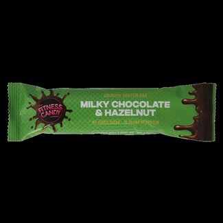 The fitness candy company Milky chocolate & hazelnut 55 Gram