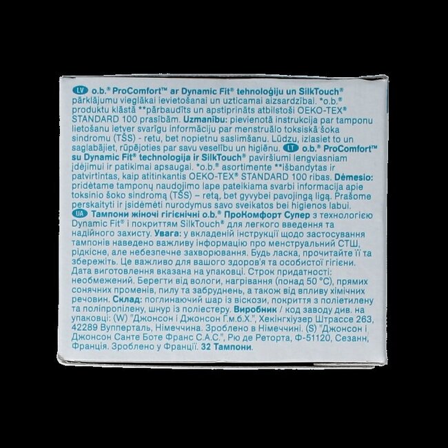 Tampons o.b. ProComfort Super - 32 pièces