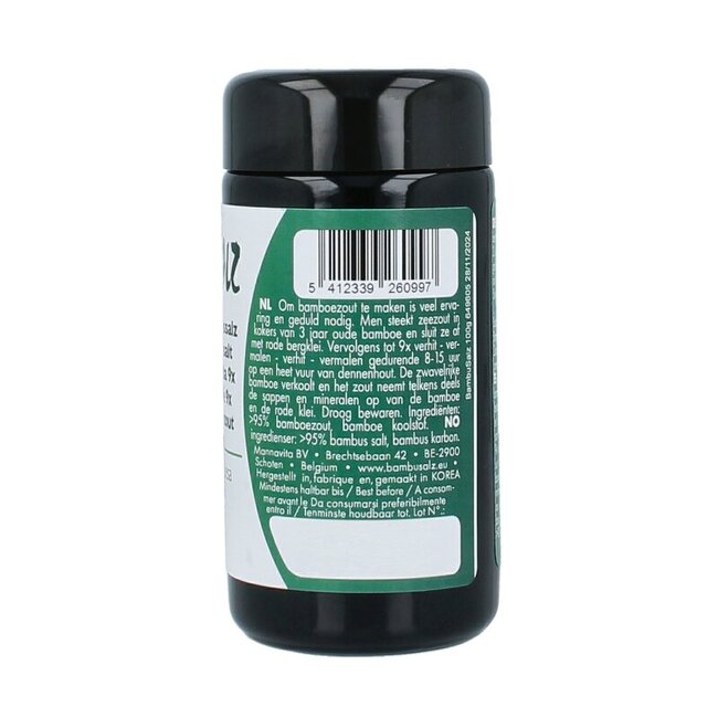 Bambu Salz Sel de bambou très gros grain brûlé 9 fois 100 g
