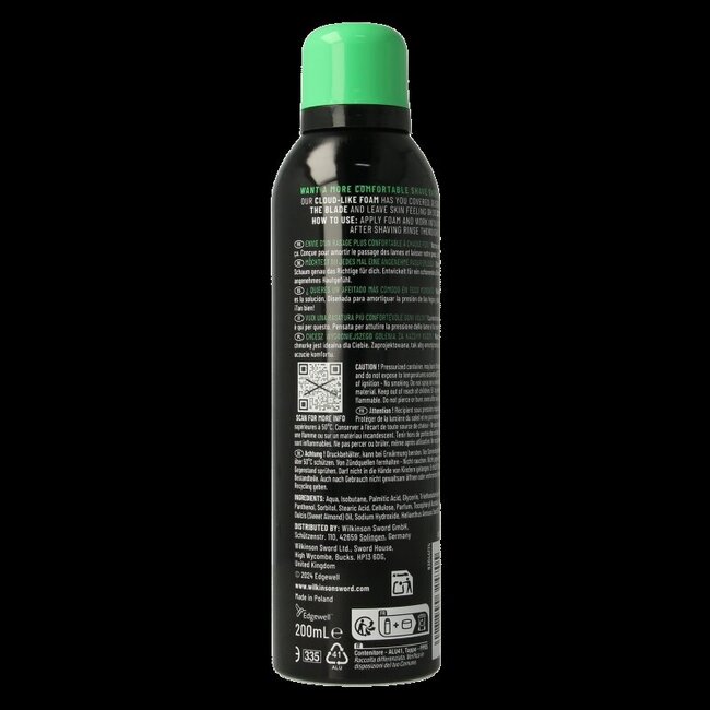 Wilkinson Shave foam sensitive 200 Milliliter