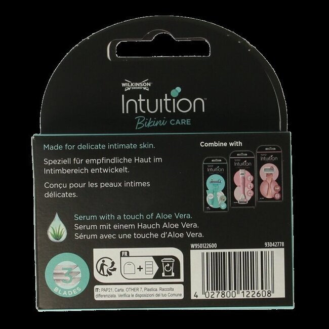 Wilkinson Intuition bikini care mesjes 3 Stuks