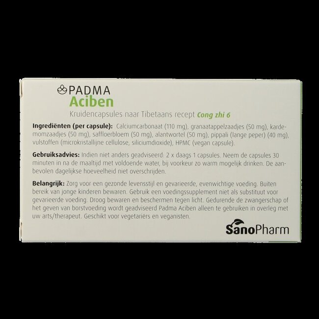 SanoPharm Padma aciben 60 Capsules