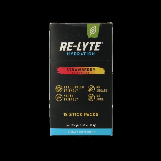 Re-Lyte Hydration drankmix aardbei stick 15 Stuks