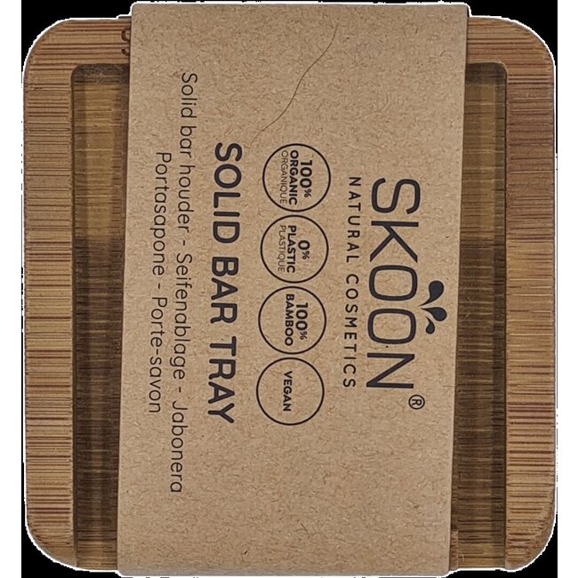 Skoon Solid bar tray - 1 bar - all bamboo 1 Set