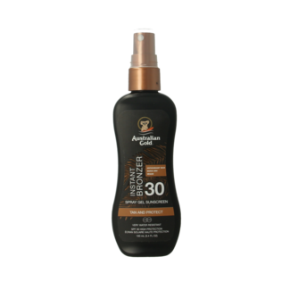Australian Gold Australian Gold Spray gel met bronzer SPF30 100 Milliliter