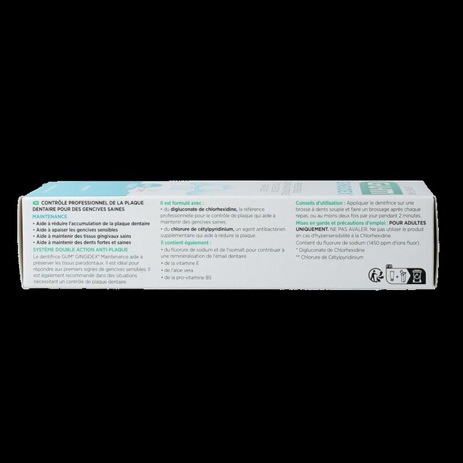 Dentifrice GUM Gingidex tube 75 ml