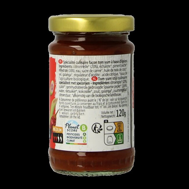 Primeal Tom yum pasta bio 120 Gram