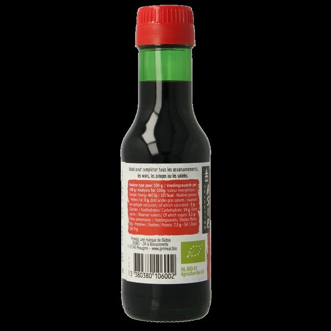Primeal Sauce soja bio -30% de sel 125 ml