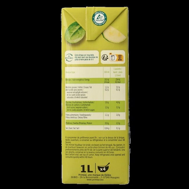 Primeal Groene groentesoep bio 1 Liter