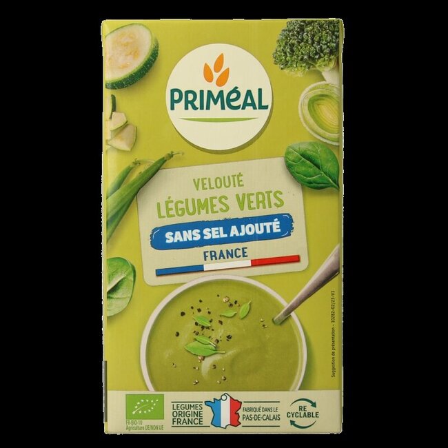 Priméal Soupe de légumes verts bio 1 Litre