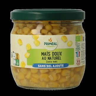 Primeal Primeal Maïs doux bio sans sel ajouté 330 Grammes