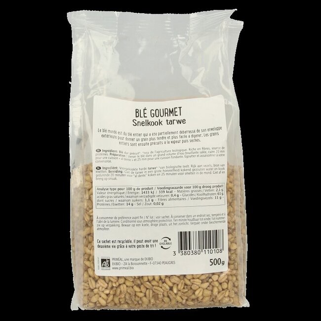 Primeal Tarwe gastronomisch bio 500 Gram