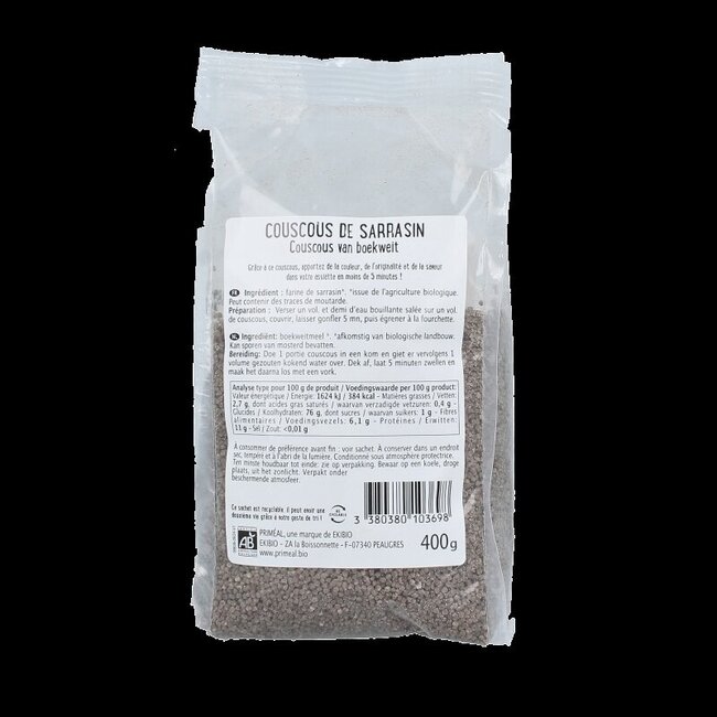 Primeal Boekweit couscous bio 400 Gram