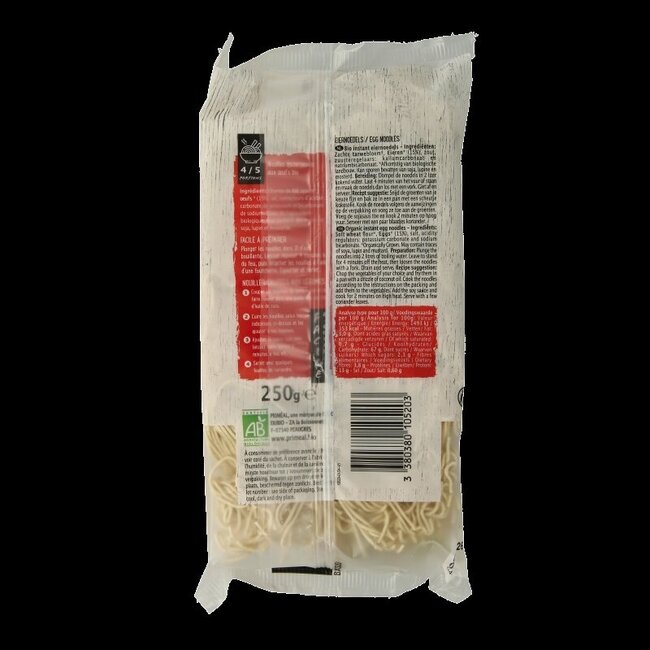 Primeal Eiernoedels bio 250 Gram