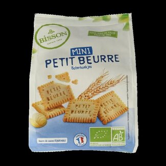 Bisson Bisson Mini petit beurre biscuitjes bio 125 Gram