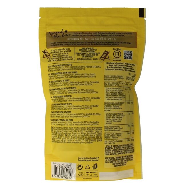 John Altman Mélange de noix grillées à sec à la truffe 100 g