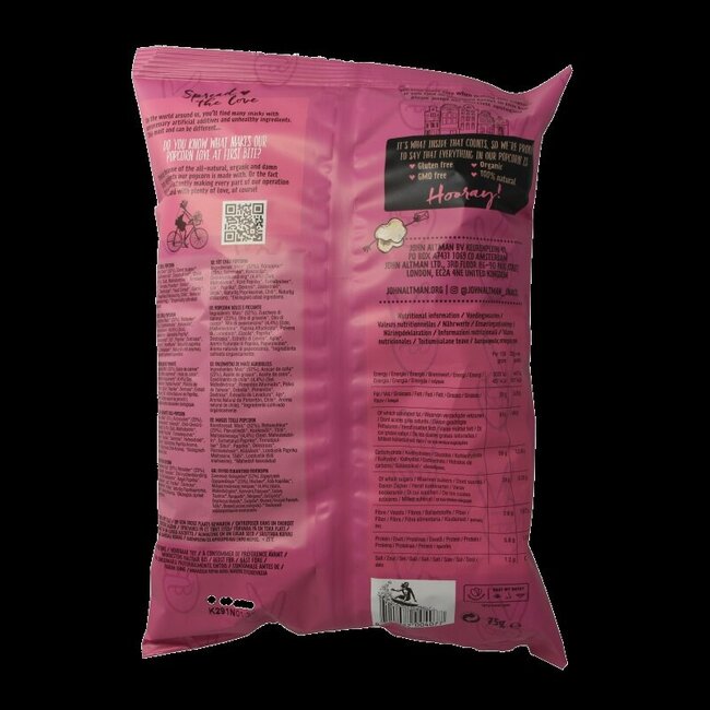 John Altman Popcorn sweet chilli bio 75 Gram