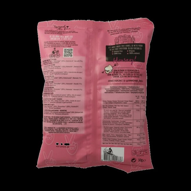 John Altman Popcorn sucré & salé bio 32 g