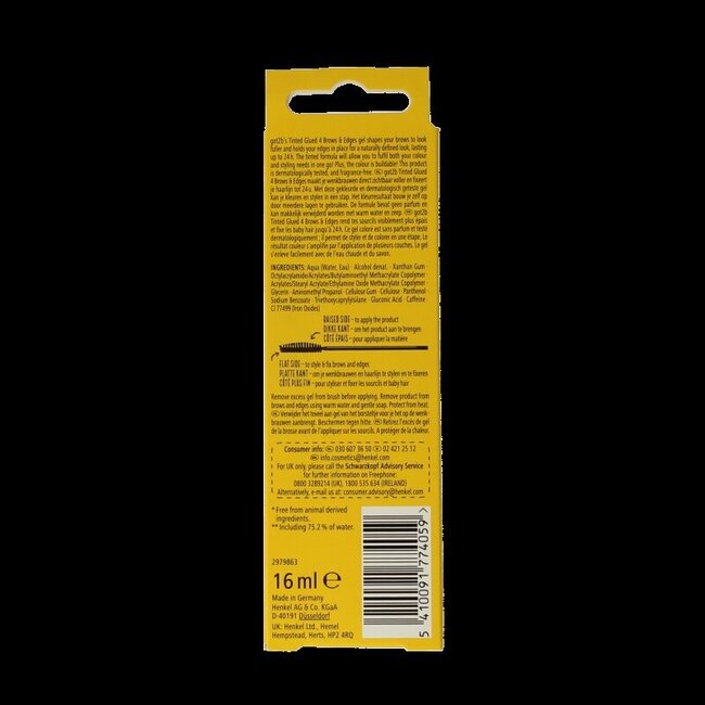 Got2b Glued 4 Brows Noir 16 ml