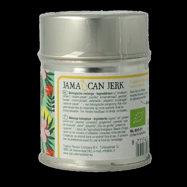 Natural Temptation Jamaican jerk blikje bio 40 Gram