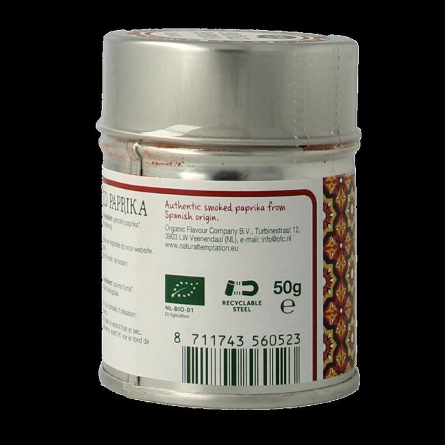Natural Temptation Paprika fumé bio en boîte 50 g