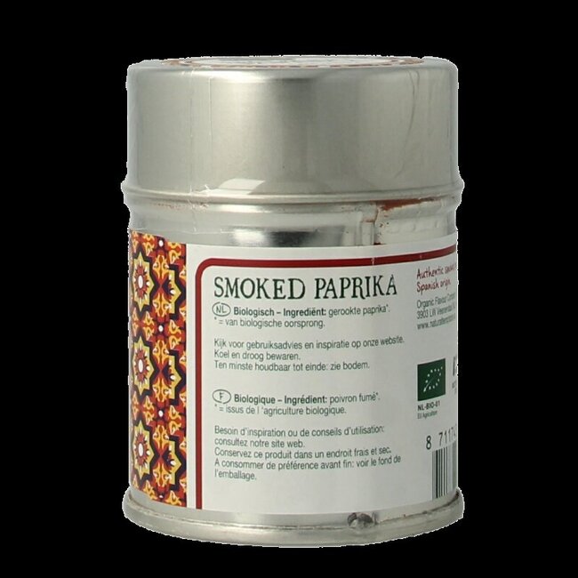 Natural Temptation Smoked paprika blikje bio 50 Gram