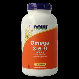 NOW NOW Omega 3-6-9 1000mg 250 Softgels