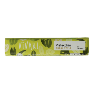 Vivani Vivani Chocolat à emporter pistache façon Dubaï bio 40 grammes
