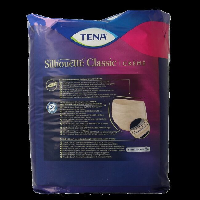 Tena Silhouette Plus High Waist Crème L 8 pièces