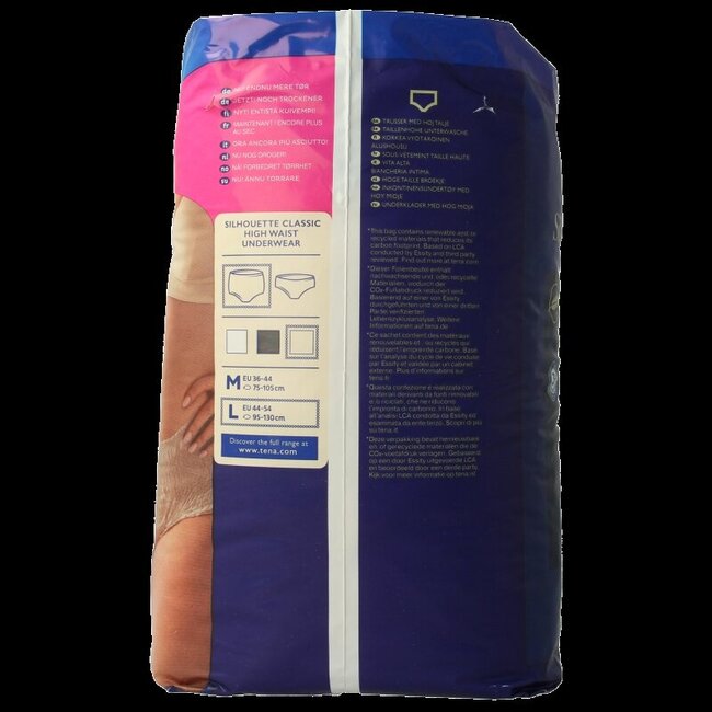 Tena Silhouette Plus High Waist Crème L 8 pièces