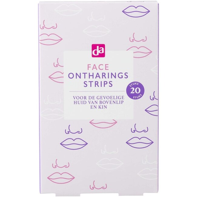 Ontharingsstrips face 20 + 4 wipes 1 Set
