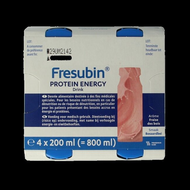 Fresubin Protein bosaardbei 200ml 4 Stuks
