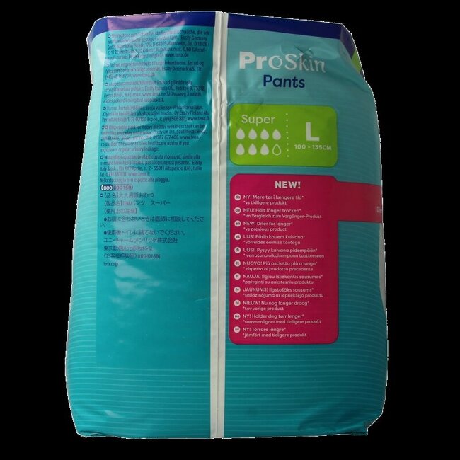 Tena ProSkin Pants Super Taille L - 12 pièces