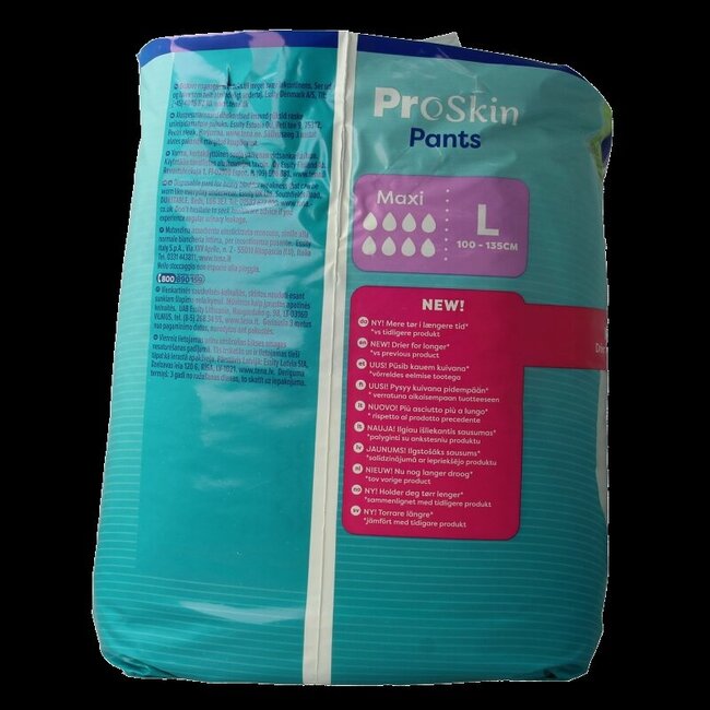 TENA ProSkin Pants Maxi Taille L - 10 unités