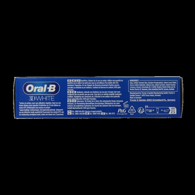 Dentifrice Oral-B 3D White Arctic Fresh 75 ml