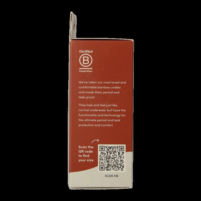 Boody Menstruatieondergoed bikinislip zwart normaal L 1 Stuks