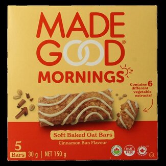 Made Good Barre Made Good Morning roulé à la cannelle bio 5 Pièces