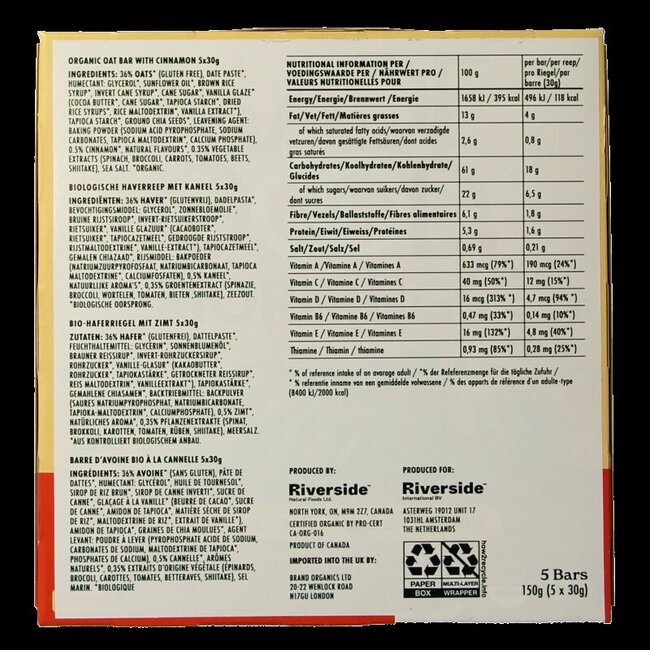 Made Good Morning bar cinnamon bun bio 5 Stuks
