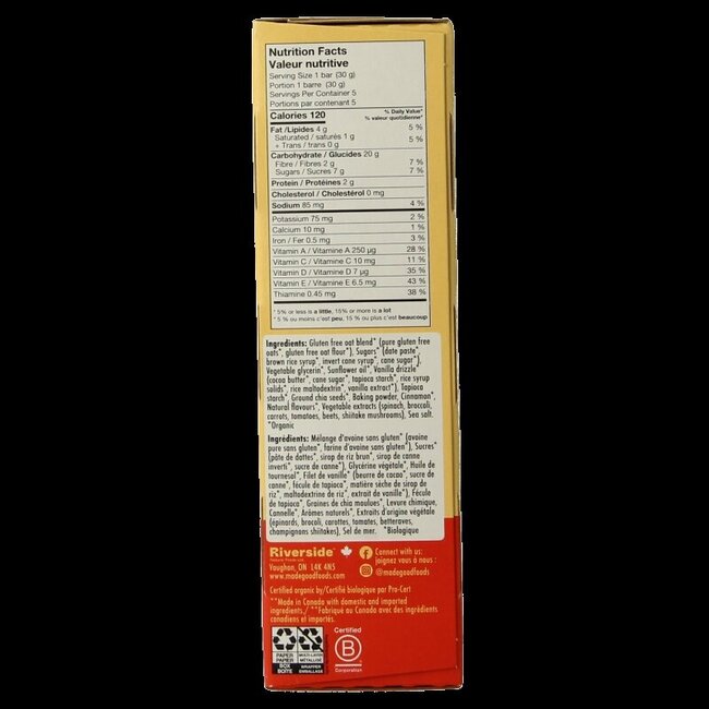 Barre Made Good Morning roulé à la cannelle bio 5 Pièces