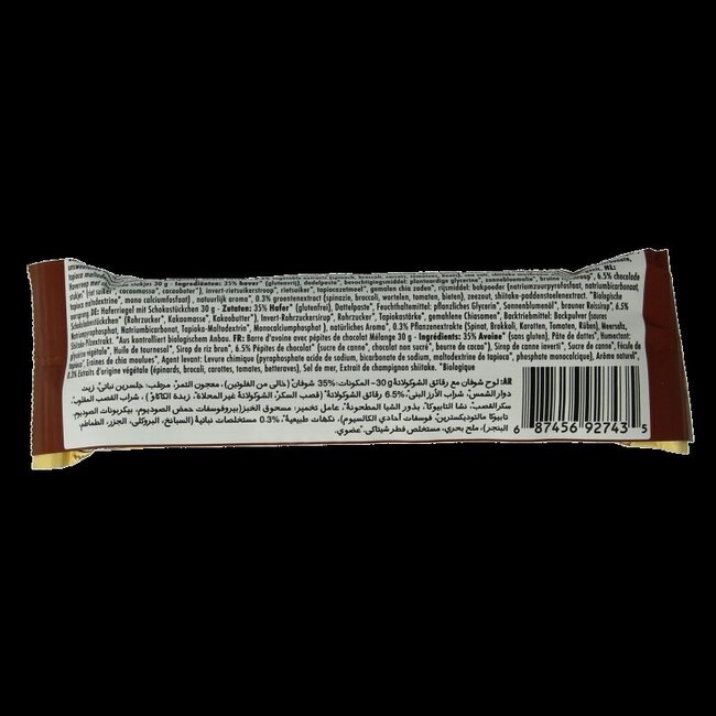 Barre matinale MadeGood pépites de chocolat bio 30 g