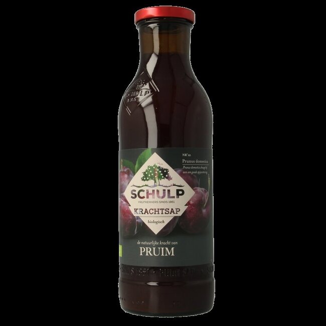 Schulp Krachtsap pruimensap puur bio 750 Milliliter