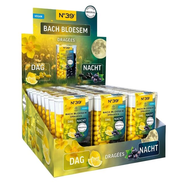 Lemonpharma Bach Bloesem dragees nr. 39 dag & nacht display 1 Display