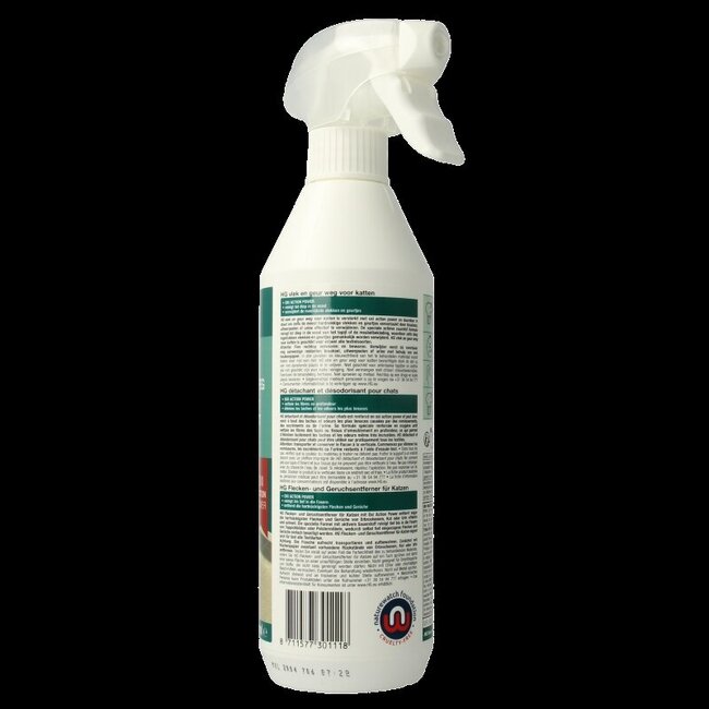 HG Détachant & absorbeur d'odeurs chat 500 ml