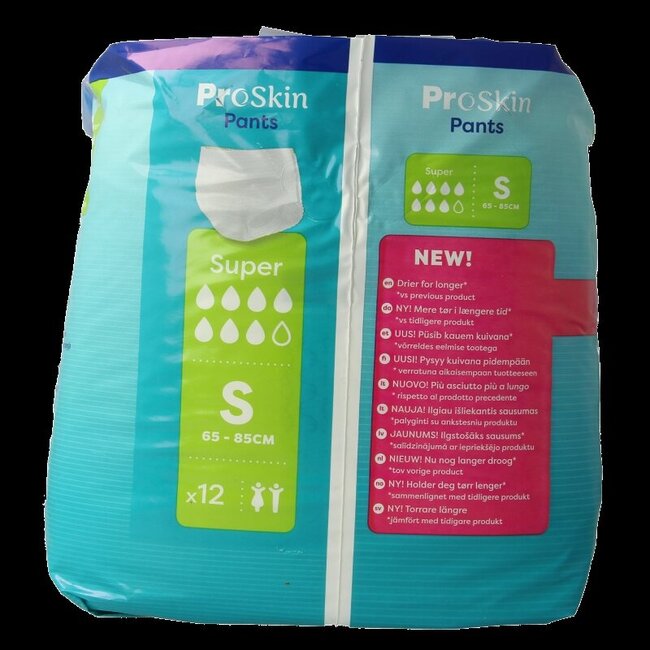 Tena ProSkin Pants Super S 12 pièces