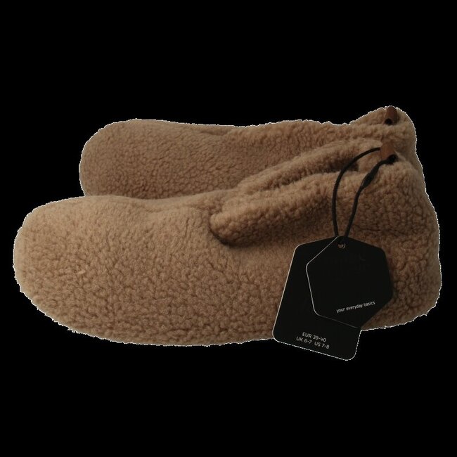 Slof dames teddy beige 39/40 1 Paar