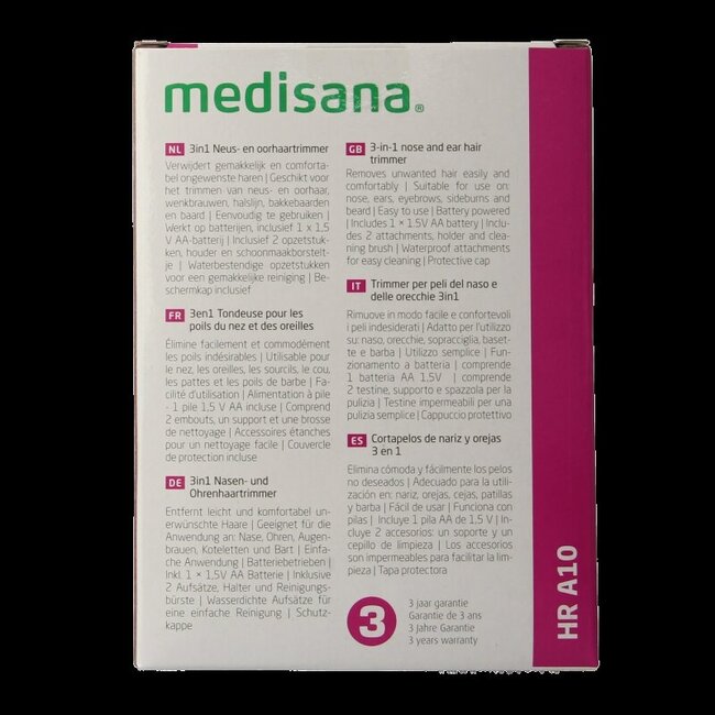 Medisana Neus en oorhaar trimmer 3 in 1 HR A10 1 Stuks