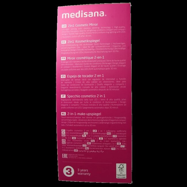 Medisana Cosmeticaspiegel 2 in 1 CM844 1 Stuks