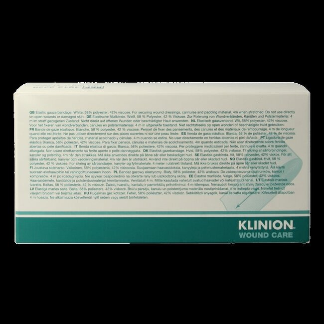 Klinifix Hydrofiel windsel 4m x 8cm 20 Stuks