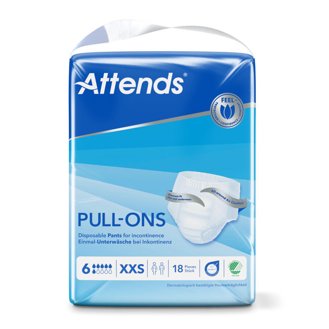 Pull-ons 6 maat XXS 18 Stuks